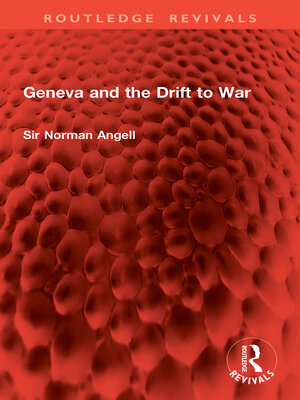 cover image of Geneva and the Drift to War
